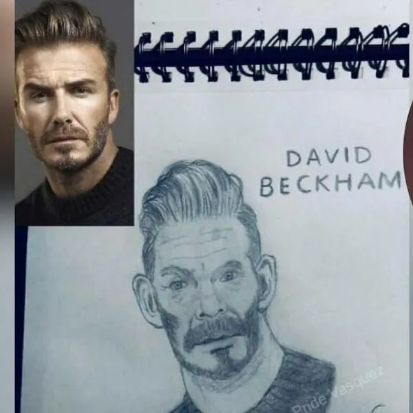 El dibujo de David Beckham que se volvió meme