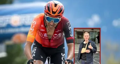 Jonas Vingegaard volvió a entrenar luego de su aparatosa caída.