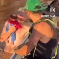 Inundaciones en Brasil: rescatan bebé que hacía parte de cientos de desaparecidos