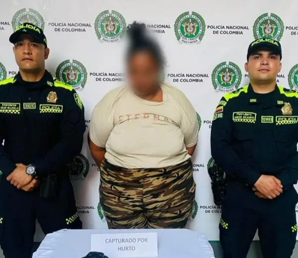 Alias 'La langosta', reconocida ladrona del centro de Cali, fue capturada