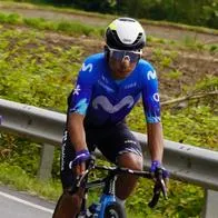 Nairo Quintana, a propósito de la alergia que lo está afectando en el Giro de Italia.