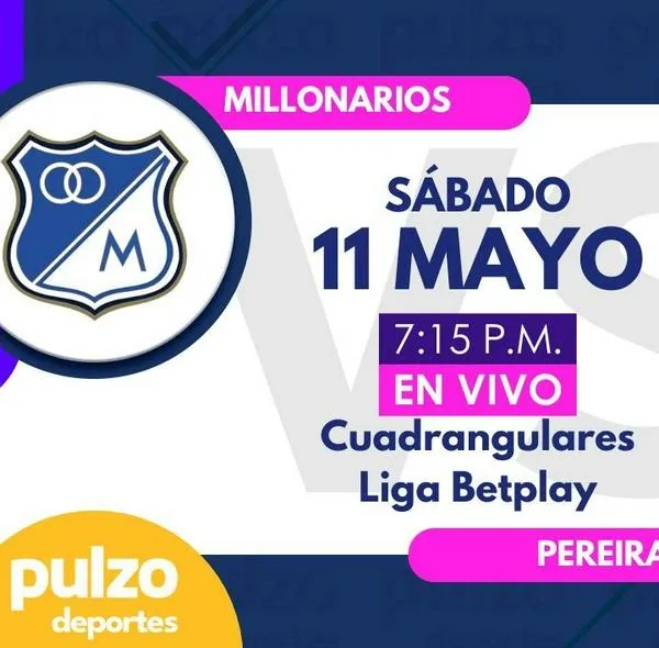 Millonarios vs. Pereira en vivo: transmisión gratis y en vivo
