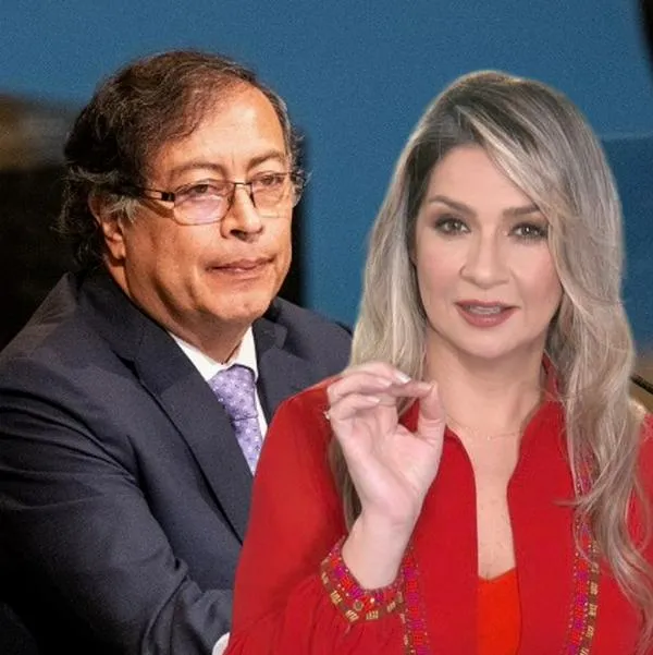 Gustavo Petro y Vicky Dávila, en nota sobre pelea que tuvieron