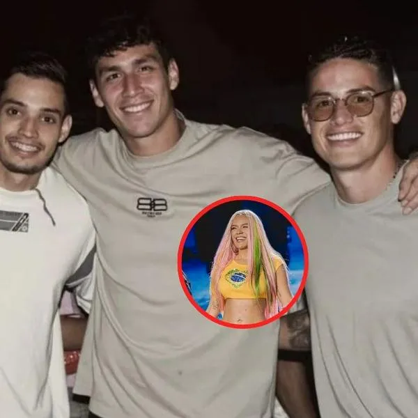 James Rodríguez no se perdió el concierto de Karol G en Brasil y fue con compañeros de Sao Paulo.