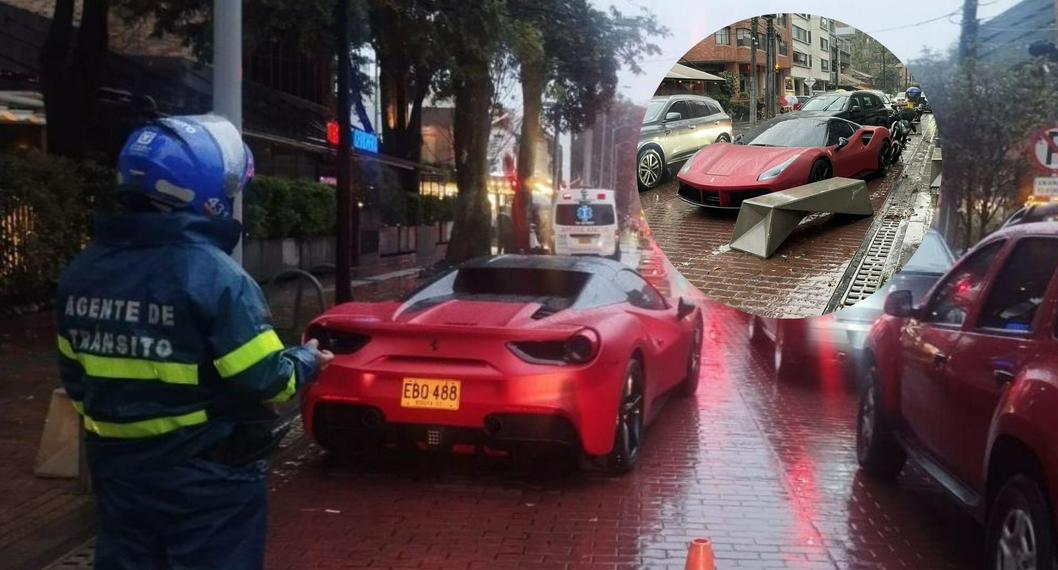Quién es el dueño del Ferrari mal parqueado en Bogotá y cuánto pagará de multa