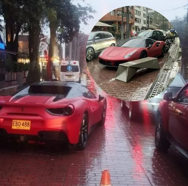 Quién es el dueño del Ferrari mal parqueado en Bogotá y cuánto pagará de multa