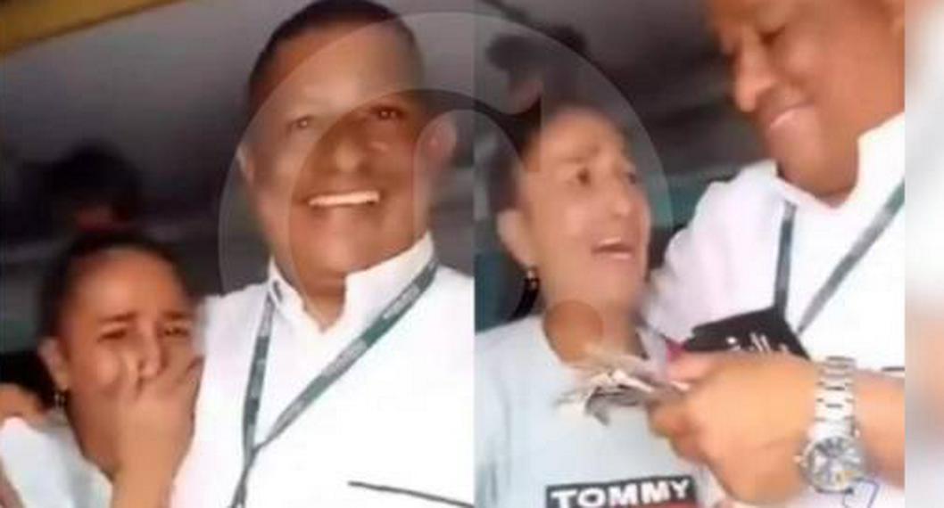 Mujer dejó 2 millones de pesos en un bus y el conductor se los devolvió   