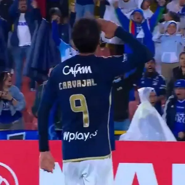 Carvajal debutó con gol en Libertadores y rompió en llanto; hizo particular celebración