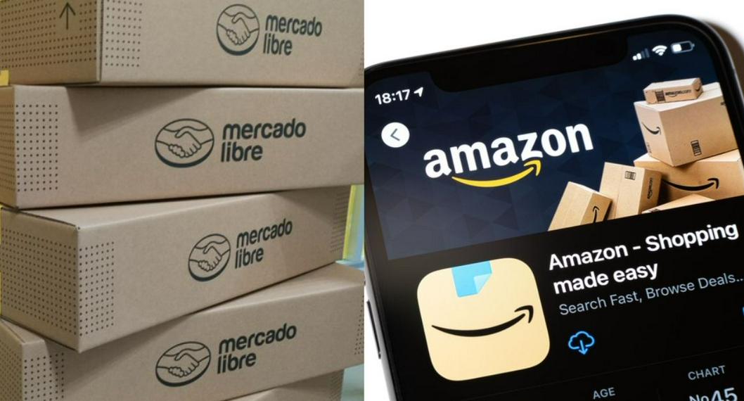Cajas de Mercado Libre y Amazon a propósito de cuál servicio es mejor en Latinoamérica