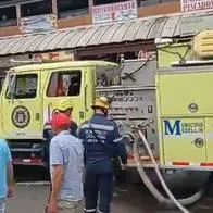 Imagen ilustrativa de un carro de bomberos de Medellín.