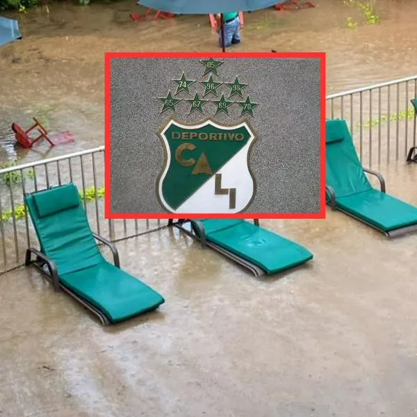 Deportivo Cali sigue con el agua al cuello y su sede administrativa se inundó por las fuertes lluvias que cayeron en la capital vallecaucana. 