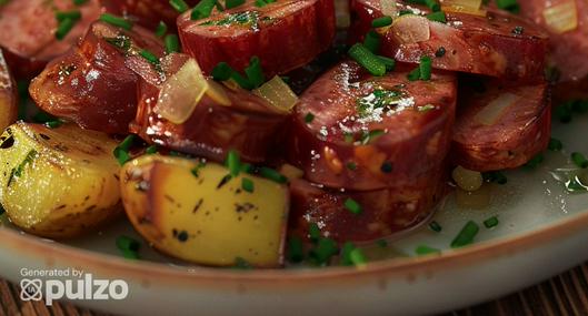 Aprenda cómo hacer estas deliciosas salchichas adobadas con papa y plátanos en la 'air fryer' perfectas para picar en un día de descanso.