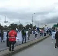 Así está la situación de movilidad en el El Dorado por manifestaciones contra la DIAN