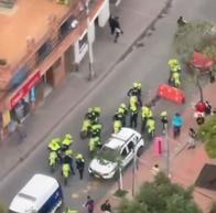 Video de robo a camión de gaseosas en Bogotá, con persecución con helicóptero