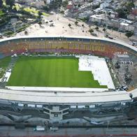 Fotos de la cancha del estadio El Campín después del concierto de Silvestre Dangond. La grama quedó en perfectas condiciones. 