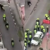Policía frustra robo a camión repartidor de gaseosas en Suba, Bogotá  