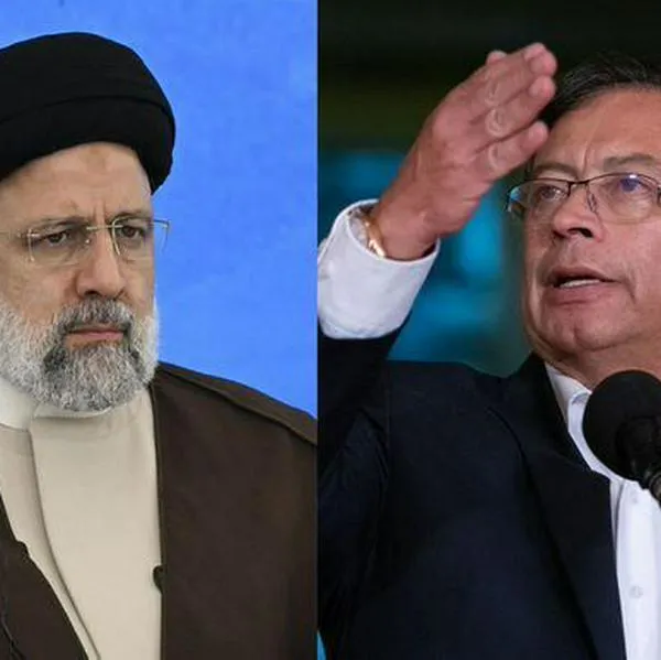 Presidente de Irn, Ebrahim Rais, y presidente de Colombia, Gustavo Petro.