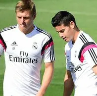 James Rodríguez reaccionó con nostálgico mensaje al sorpresivo retiro de Toni Kroos