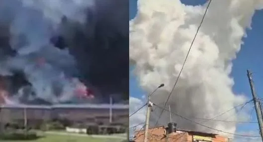 Explosión en fábrica de pólvora de Soacha dejó 34 heridos y una mujer fallecida
