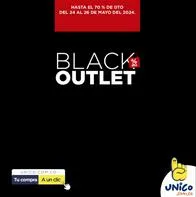 Black Outlet de Centro Comercial UNICO: descuentos imperdibles de fin de semana en múltiples artículos desde el 24 al 26 de mayo en la tienda virtual.