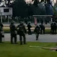 Disturbios en la Nacional.