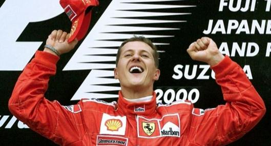 Michael Schumacher, en la foto en 2000, ganó el récord de siete títulos de Gran Premio de F1.