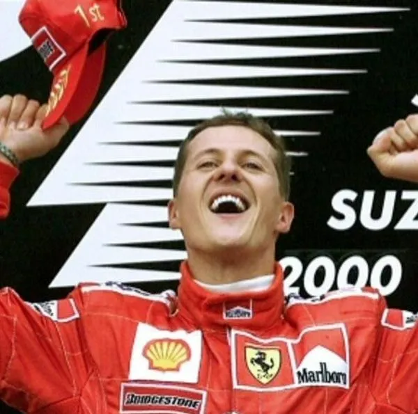 Michael Schumacher, en la foto en 2000, ganó el récord de siete títulos de Gran Premio de F1.