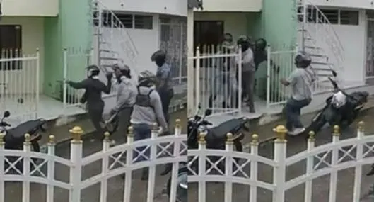 Video: cobradiarios atacaron a piedra una casa en Cartagena y afectados les respondieron igual