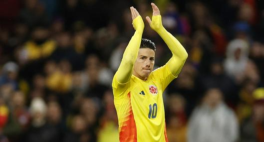 James Rodríguez se sumará a la Selección Colombia.