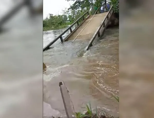 Emergencia en La Mojana: puente colapsó y dejó incomunicadas a cientos de familias en Ayapel