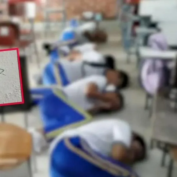 Profesora en Cauca enseña a sus alumnos a refugiarse de las balas; en las paredes hay impactos de fusil