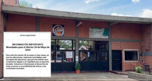 Niños de colegio del Doce de Octubre no han podido recibir clases por presuntas amenazas a profesores