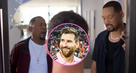 Lionel Messi apareciendo en el tráiler de 'Bad boys' junto a Will Smith y Martin Lawrence
