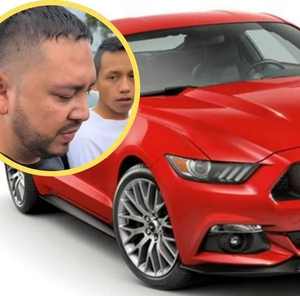 En un video que se viralizó en redes sociales se aprecia cómo dos hombres apuestan sus costosos carros Ford Mustang durante un evento en Boyacá.