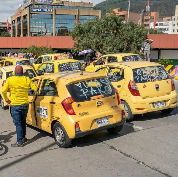 Paro de taxistas en Bogotá 