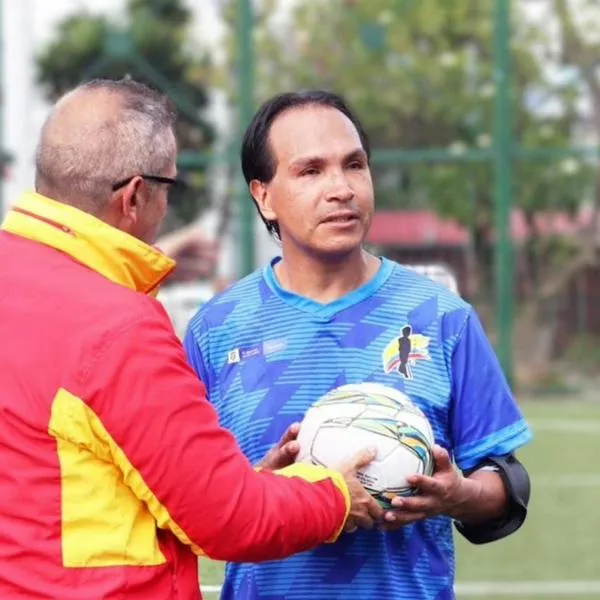 Fredy Duvían López, integrante de la Selección Colombiana de Fútbol para ciegos.