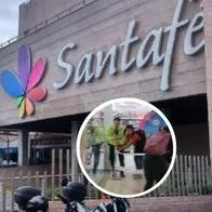 Fotos de Santafé y lugar de homicidio, en nota de videos de dónde asesinaron a mujer en el centro comercial Santafé; tienda y plaza