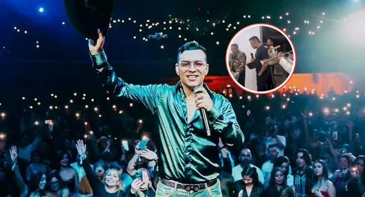 Yeison Jiménez sorprendió con serenata de cumpleaños a una de sus empleadas 