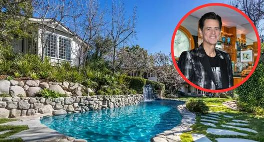 Masión de Jim Carrey en 'Los Ángeles' tiene piscina, gimnasio, cascada y canchas