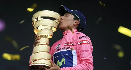 Nairo Quintana cumplió 10 años de su titulo en el Giro de Italia hace 10 años