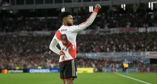 Miguel Borja, qué goleador: el colombiano puso el 1-0 de River Plate contra Táchira