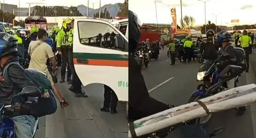 Asesinato en autopista Sur de Bogotá; así quedó el carro de víctima del ataque