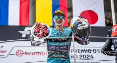 David Alonso está imparable en Moto3, logró su quinto triunfo del año