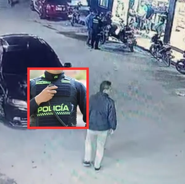 Muestran vil ataque de hombre a policía cerca de Bogotá; lo capturaron y quedó libre. El uniformado se encuentra en estado crítico. 