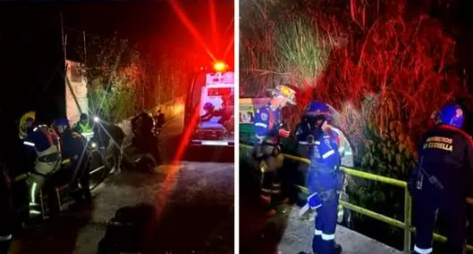 Milagro en La Estrella: mujer cayó ocho metros desde un puente y se salvó