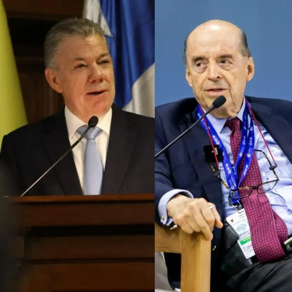 El expresidente Juan Manuel Santos y el excanciller Álvaro Leyva, enfrentados por posible constituyente.