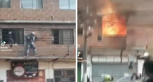 Habla hombre que salvó a 10 gatos de incendio en Medellín y se hizo viral en un video