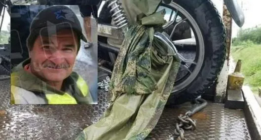 Muerte de motociclista en Caldas se dio porque carpa se le enredó en cadena