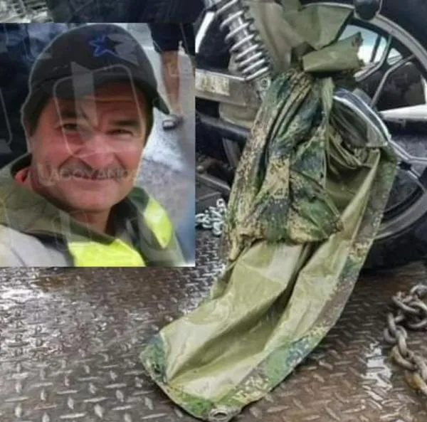 Muerte de motociclista en Caldas se dio porque carpa se le enredó en cadena
