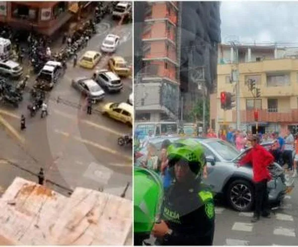 Dos presuntos ladrones se estrellaron mientras huían tras robarle $30 millones a una mujer en Envigado